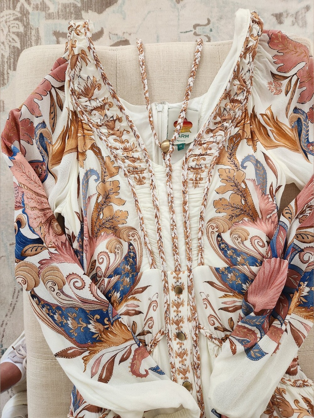 FARM Rio SEA Garden Braid Maxi Dress - Picture 6 of 8